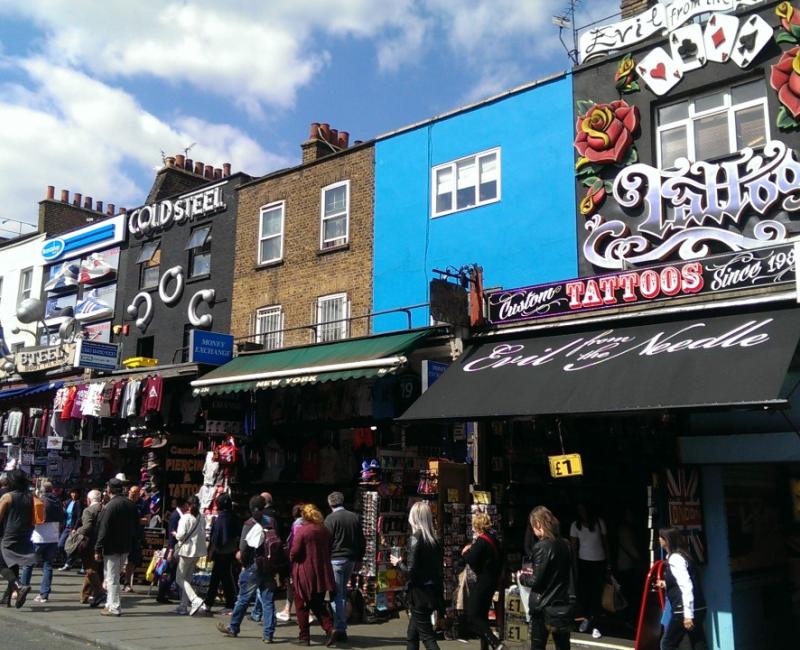 Camden Market building art