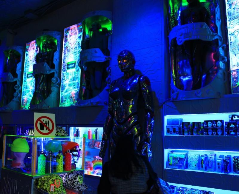 Camden Stables market Cyberdog shop